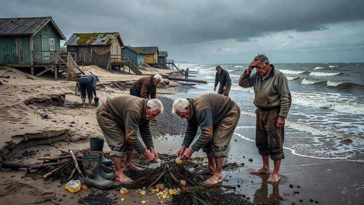 Climate Shifts Endanger Baltic Amber Harvesting